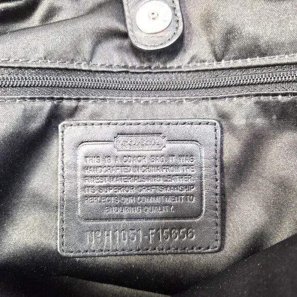 Coach Ashley F15656 Black Horse & Carriage Anniversary Satchel Handbag Purse - Picture 7 of 15